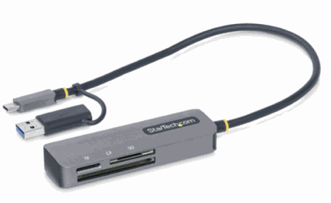 StarTech FCREADMICRO3V2 USB 3.0 Type-C Grey