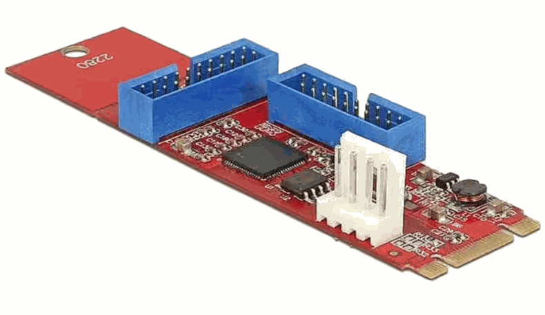Delock M.2 Key B+M connector