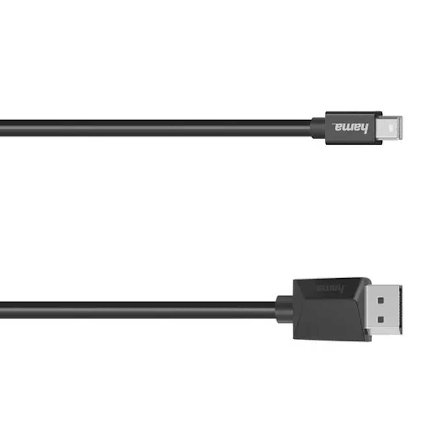 Hama Mini DisplayPort to DisplayPort cable, 4K Ultra HD, 1.5m, Black
