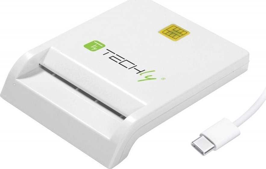 Techly I-CARD CAM-USB2TYC USB-C Smart Card White