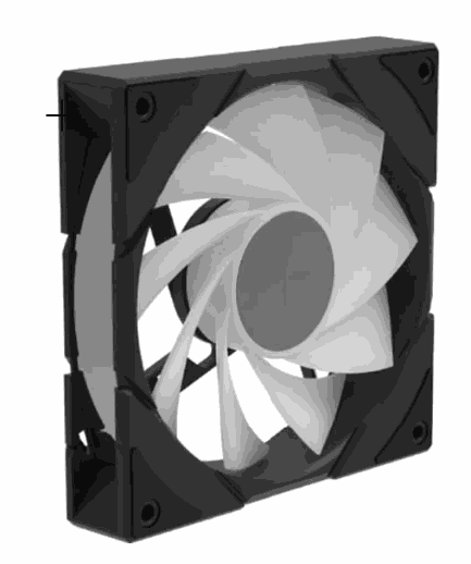 deepcool CG580 120mm Case Fan Black R-EDF120-BKAPR86-G-1