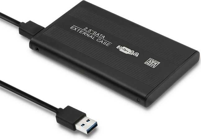 Qoltec 51861 2.5" SATA USB 3.0 Black