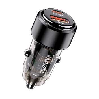 iKaku KSC-1175 Dual port 60W Car charger USB + Type-C