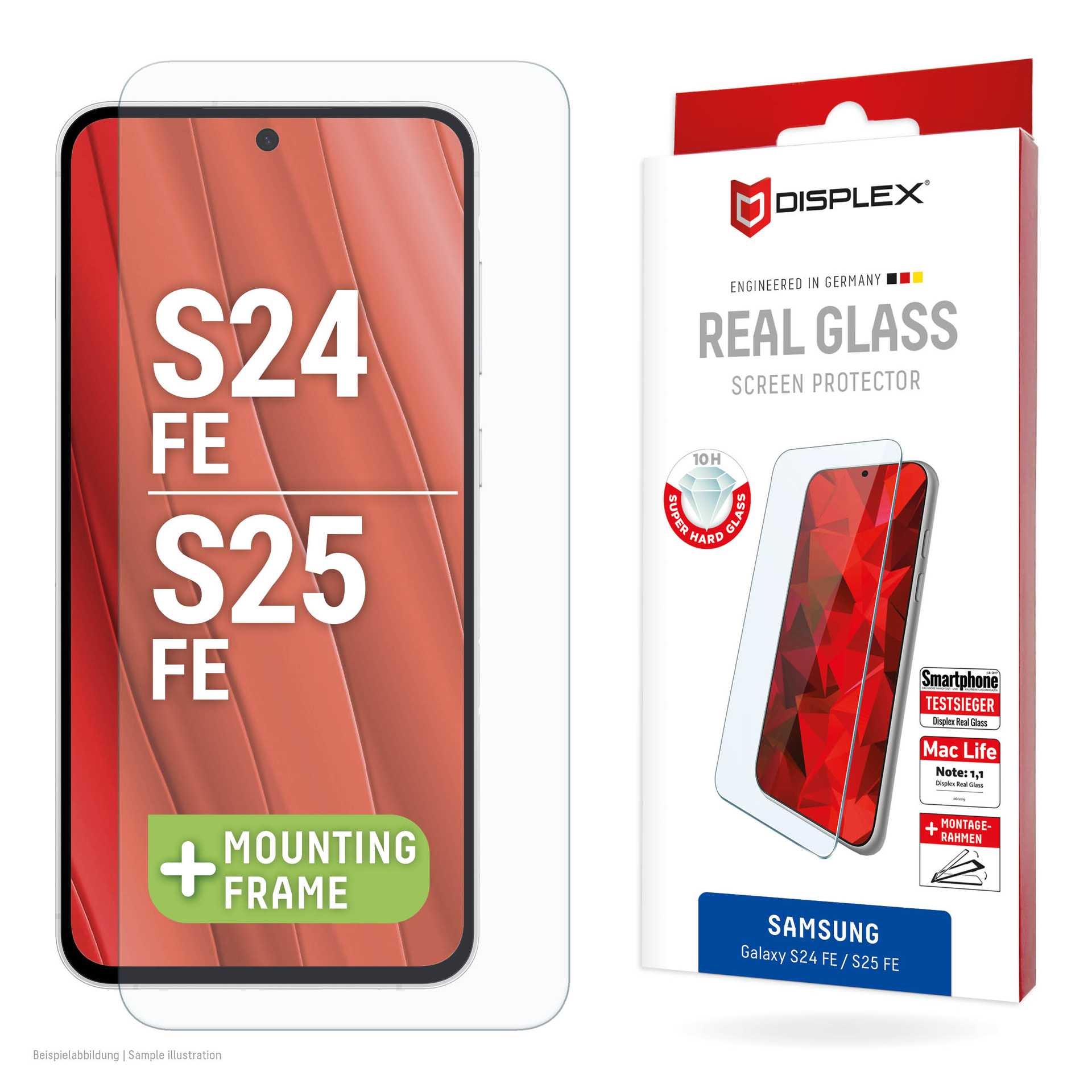 DISPLEX Real Glass S24/S25 FE Screen Protector (2D)