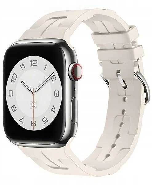 Beline 38/40/41mm Ultra Silicone Watch Strap, Starlight