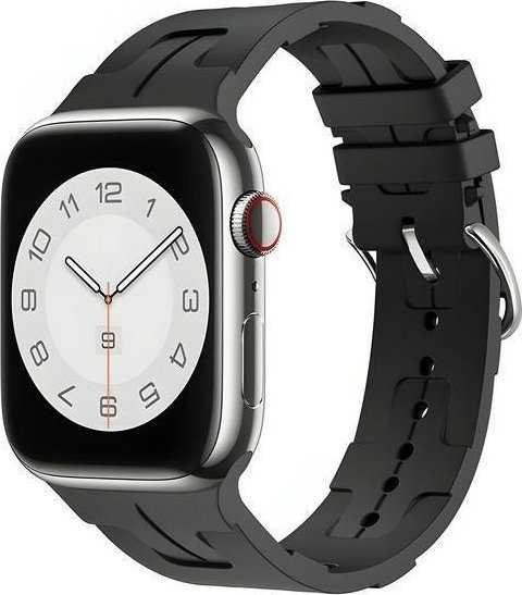 Beline 38/40/41mm Ultra Black Silicone Watch Band