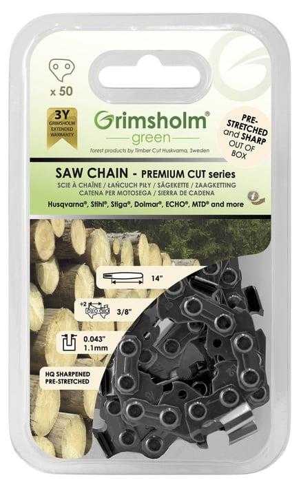 GRIMSHOLM SAW CHAIN PREMIUM 50 DL 3/8 .043/1.1MM