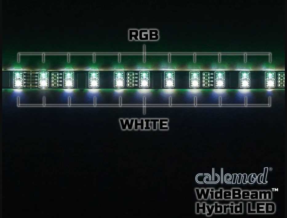 cablemod WideBeam Hybrid LED Kit 60cm - RGB/White