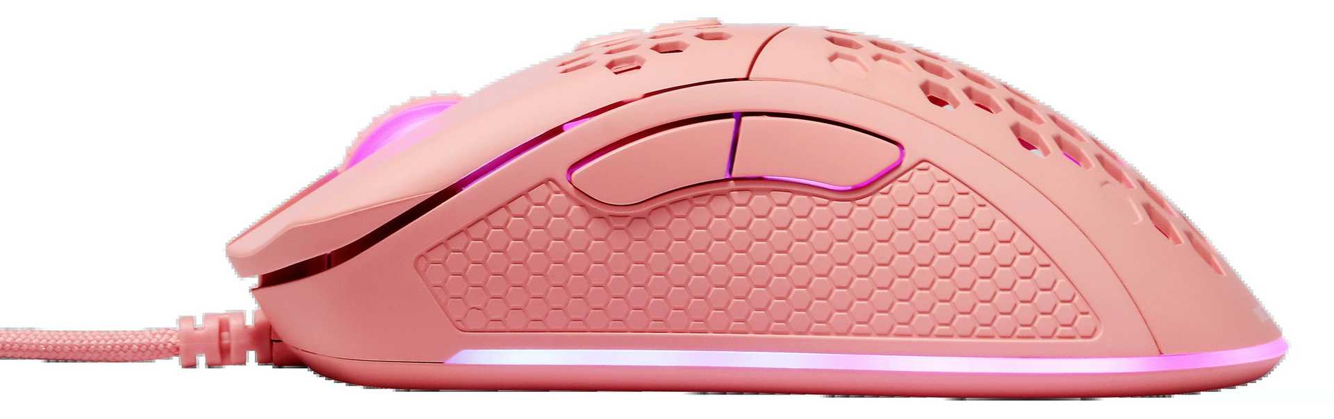 Deltaco Gaming Mouse USB, RGB, pink