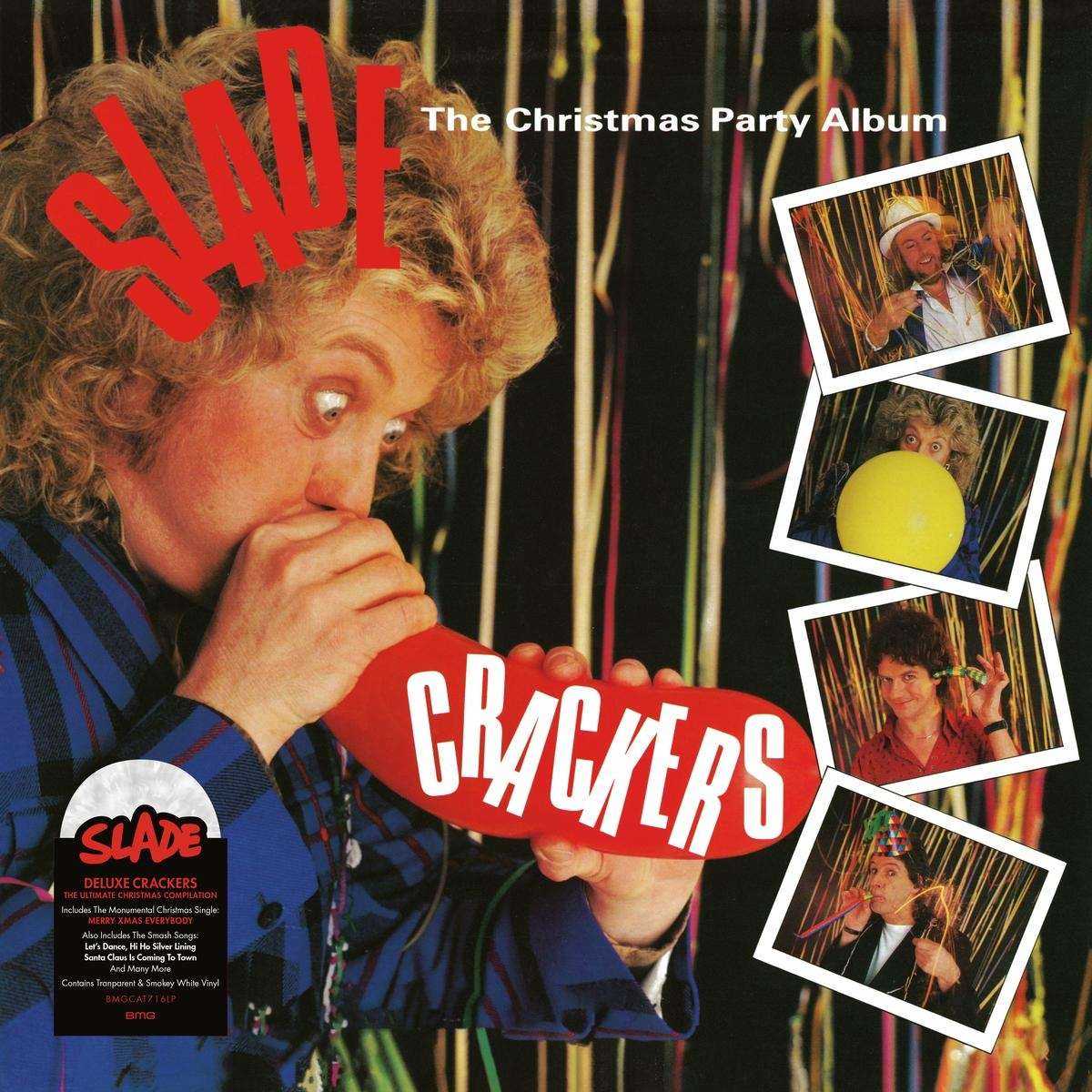 BMG SLADE "Crackers" (Christmas Party Album, Transparent AND Smokey White Vinyl)