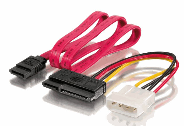 Equip SATA power cable 7-pin/15-pin/5.25