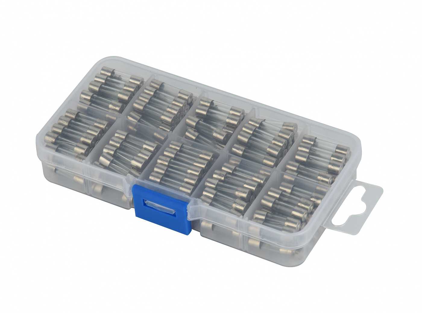 Electraline Hangable glass fuse kits, 5x20mm, 200 pieces