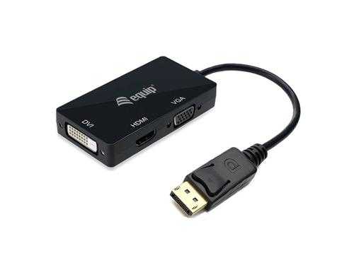 Equip Dock 3-1 DisplayPort-HDMI/VGA/DVI 0.15m