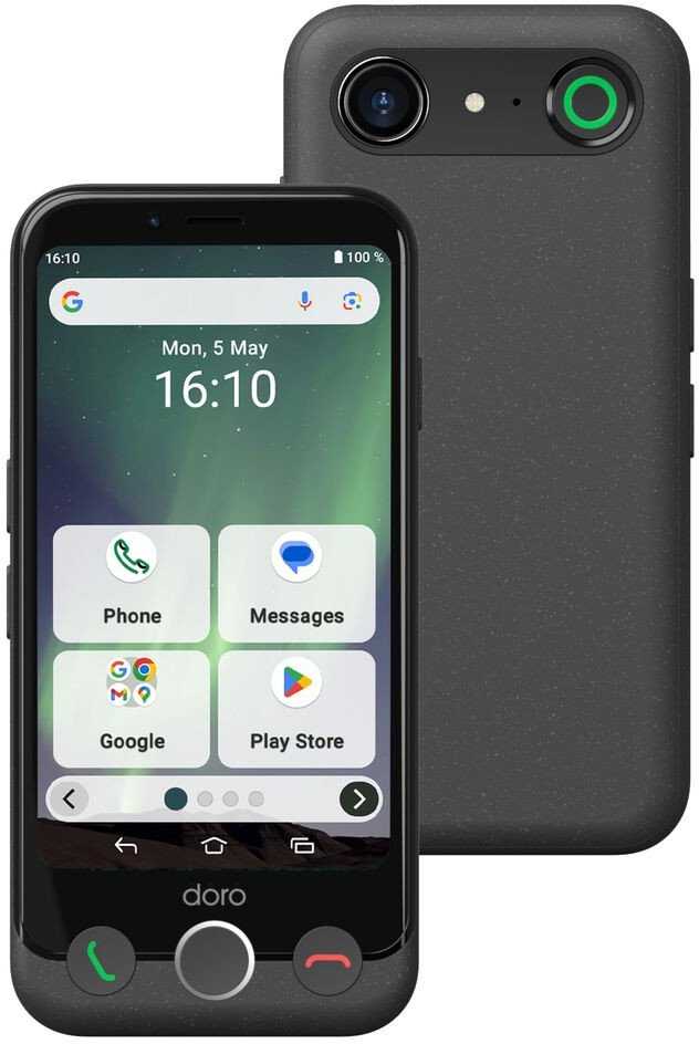 Doro Aurora A10 4/64GB Graphite + Wireless Charging Station
