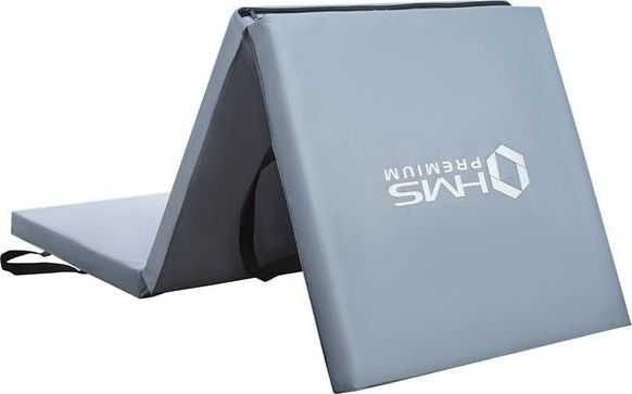 HMS Gymnastic mattress 3-section MGS02 180 cm x 60 cm x 5 cm grey