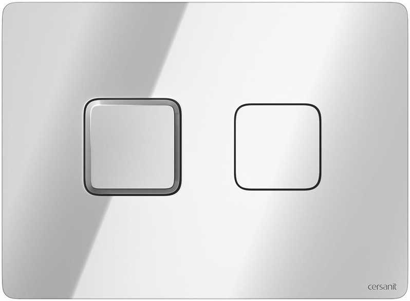 Cersanit Accento flush button for toilet chrome gloss (S97-057)