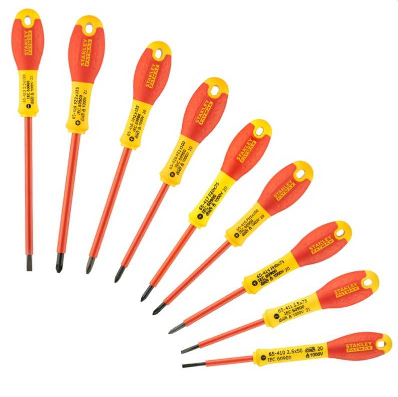 Stanley FatMax Screwdriver Set, 10-Piece (red/yellow