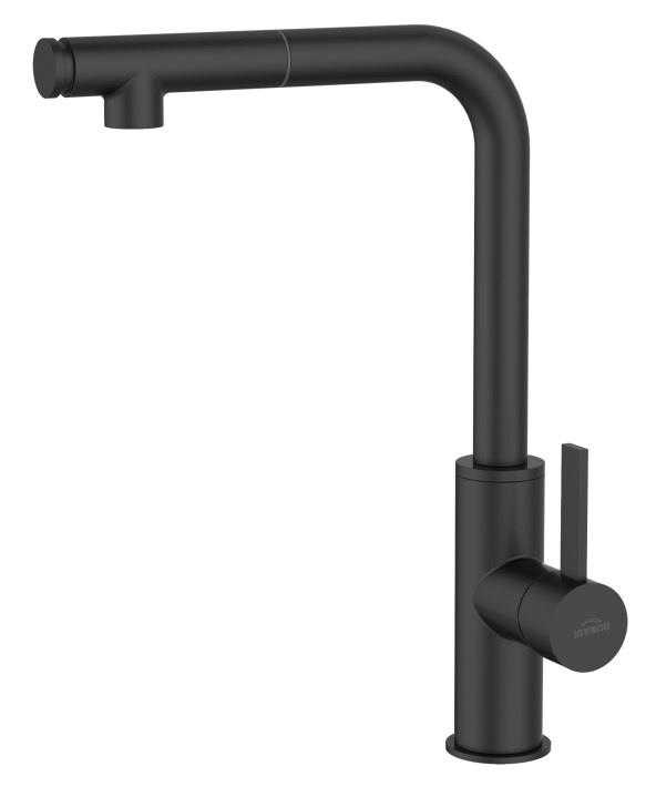 INVENA Black freestanding kitchen faucet (BZ-48-W04)