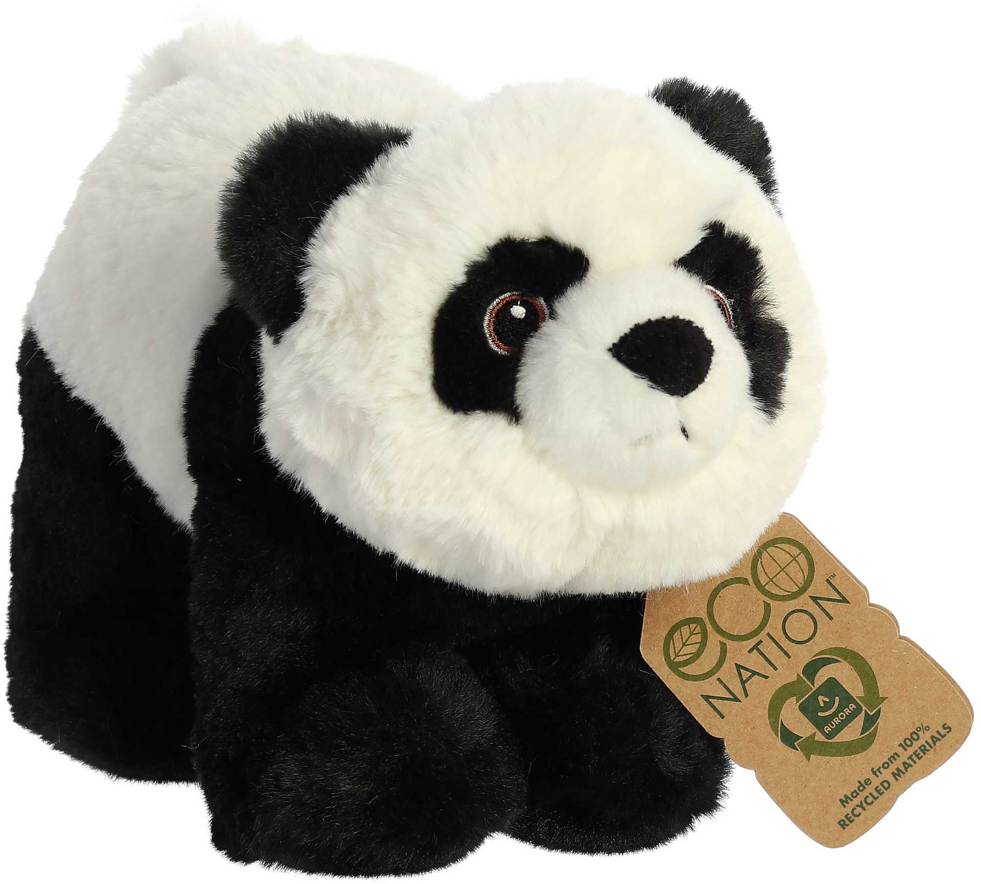 ECO NATION 7036752 AURORA Plush Panda Toy, 15 cm