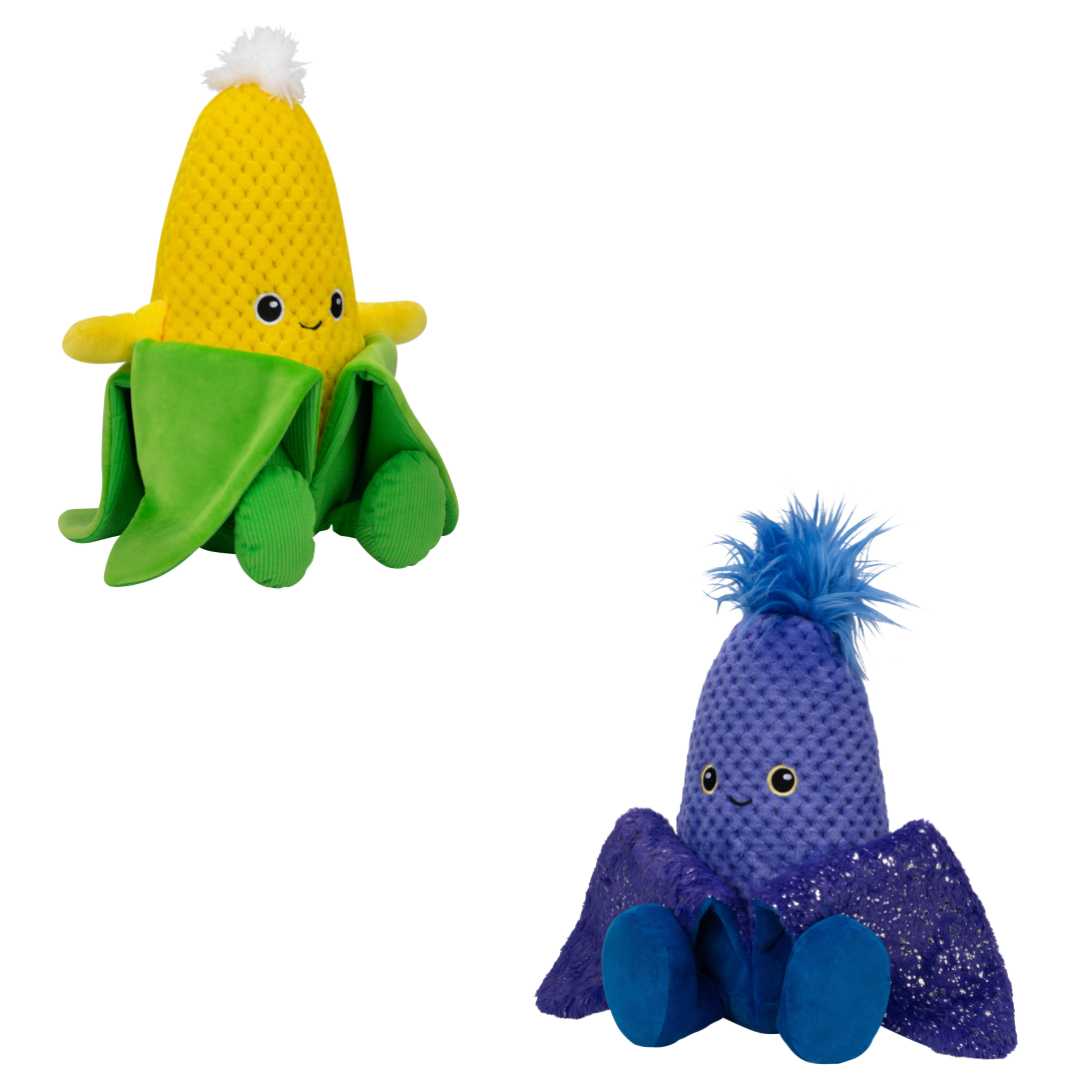 LIVING ON THE VEG 7045537 S2 Plush toy Corn on the cob, Corny