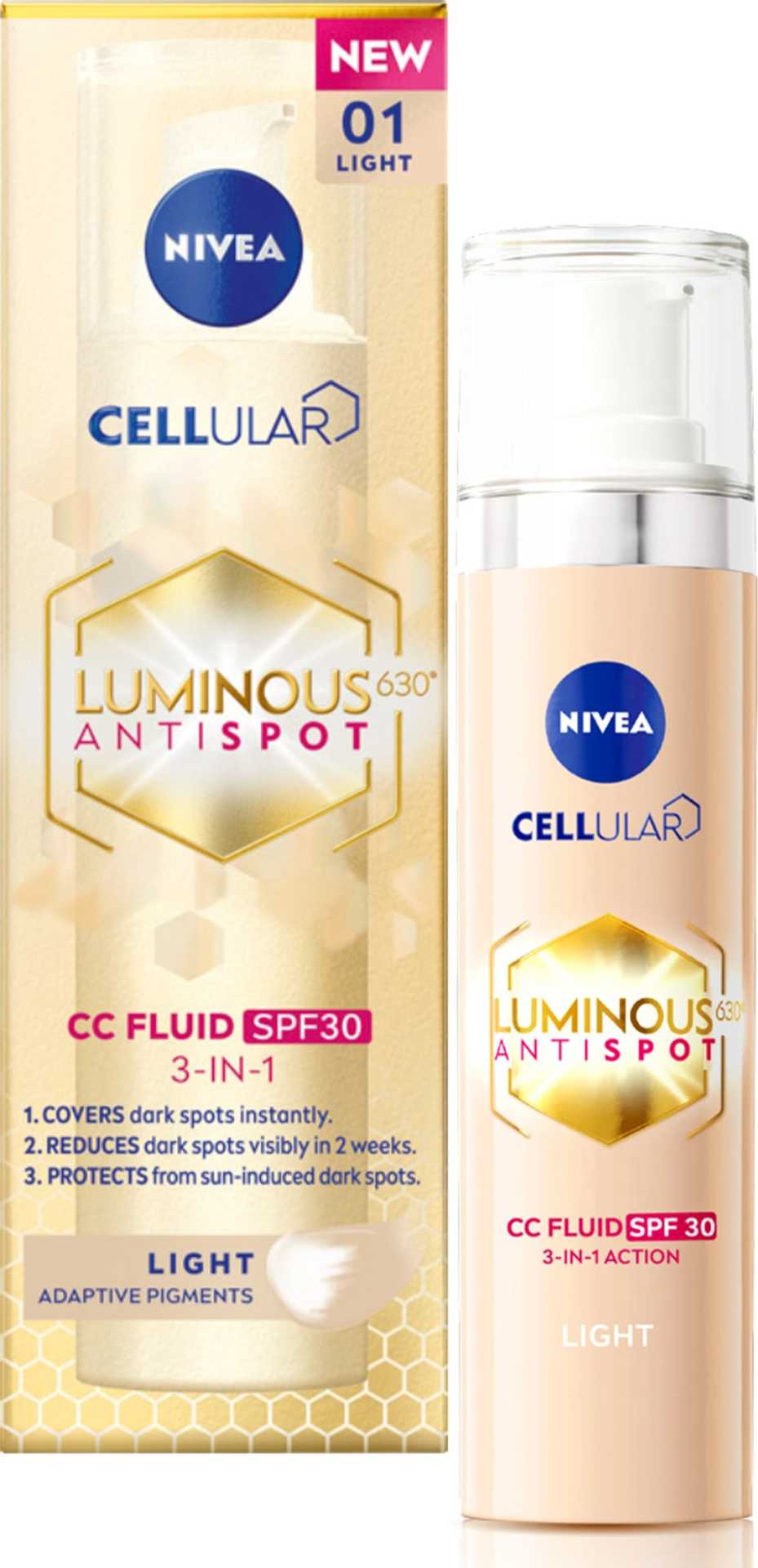 Nivea 7429989 Luminous 630 Antispot CC Fluid W 40