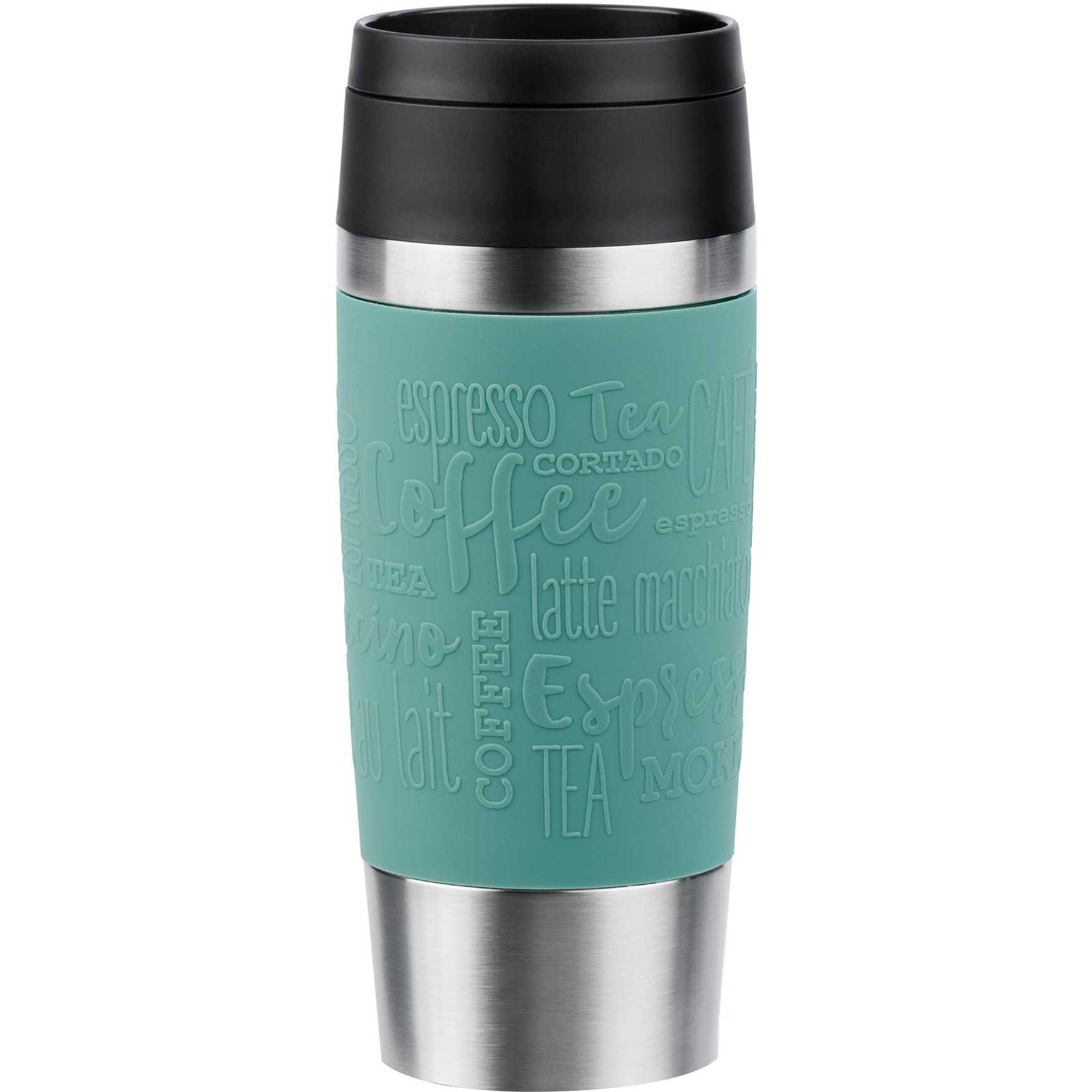 EMSA TRAVEL MUG Classic thermal mug (petrol/stainless steel, 0.36 L