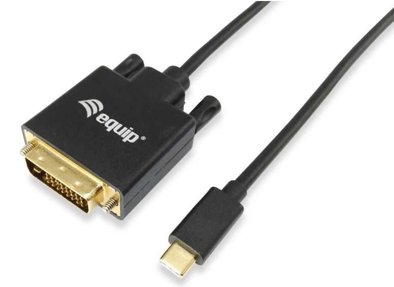 Equip USB-C to DVI-D(24+1) Adapter 1920x1200/