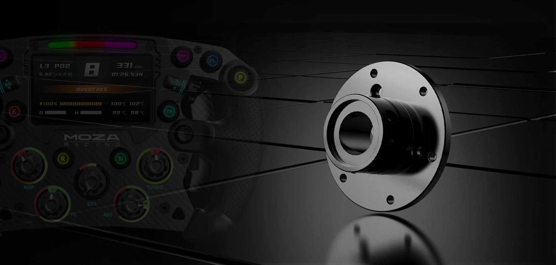 Moza Racing Controller RS050 / Universal Hub Bundle Black