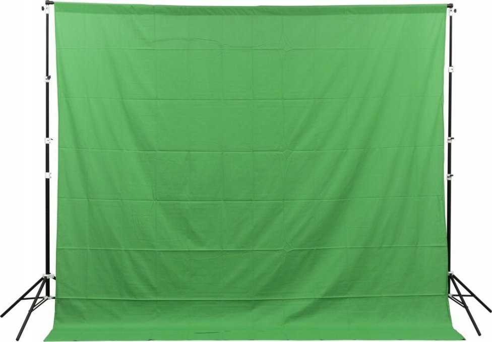 GlareOne Green screen fabric backdrop, 3x3 m