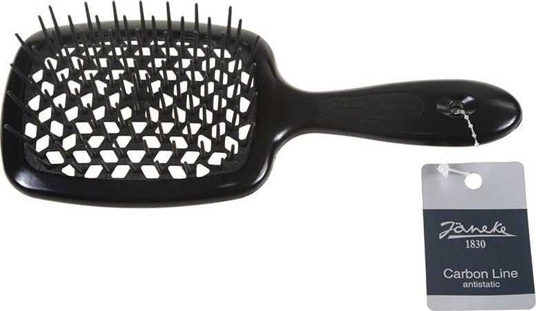 JANEKE Carbon Superbrush Carbon Hairbrush Black