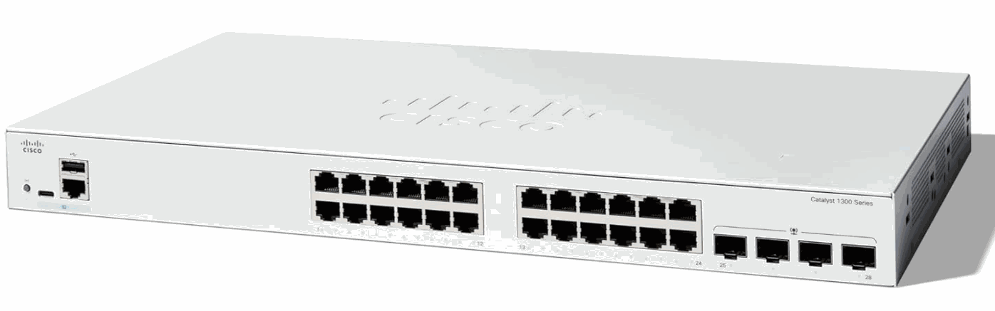 LINKSYS Catalyst 1300 24-port Cisco GE PoE 4x1G