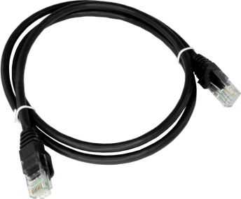 ALANTEC Patch cable U/UTP Cat6a LSOH 0.25m black