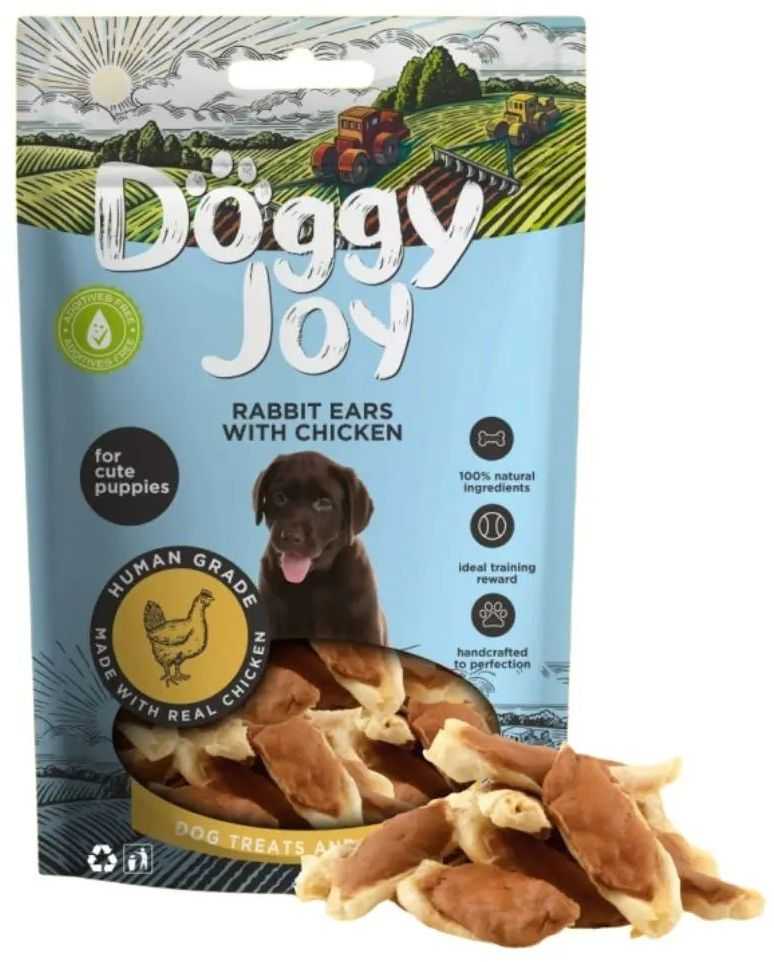 PetFest Doggy Joy rabbit ears with chicken, 90g