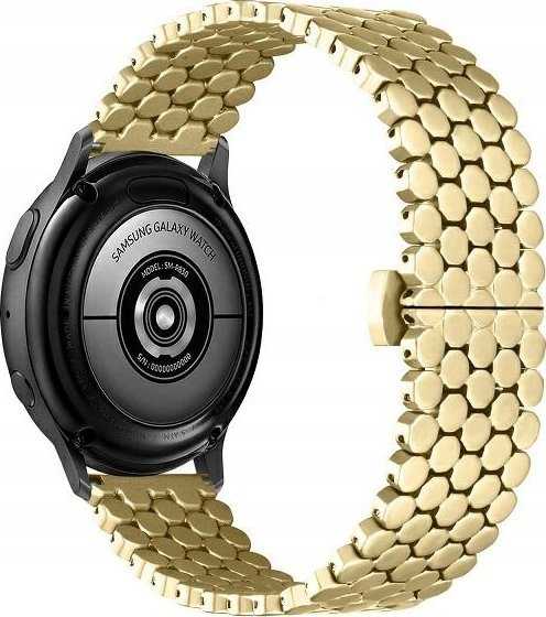 Beline 20mm Gold Metal Honeycomb Watch Strap