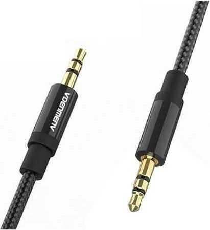 Vega DX03 3.5mm AUX Audio Cable, 1m, Black