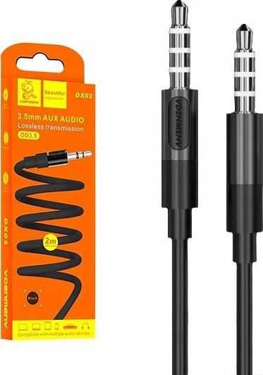 Vega DX02 3.5mm AUX Audio Cable, 2m, Black