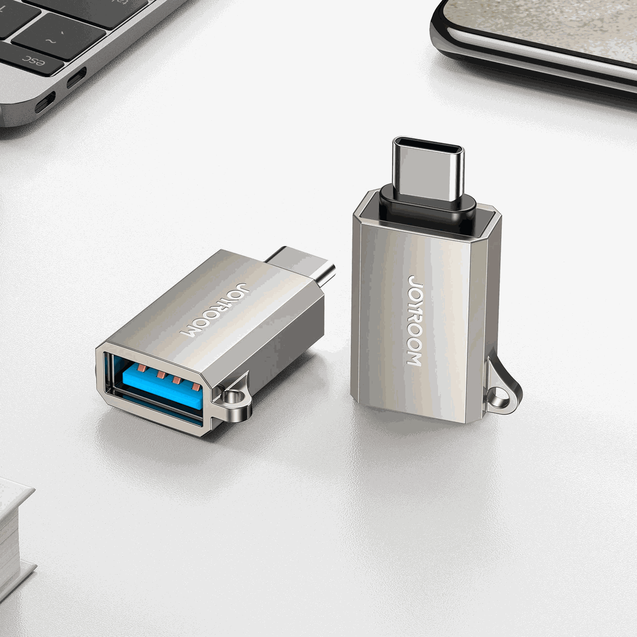 Joyroom Adapter S-H151 USB-C to USB-A Grey