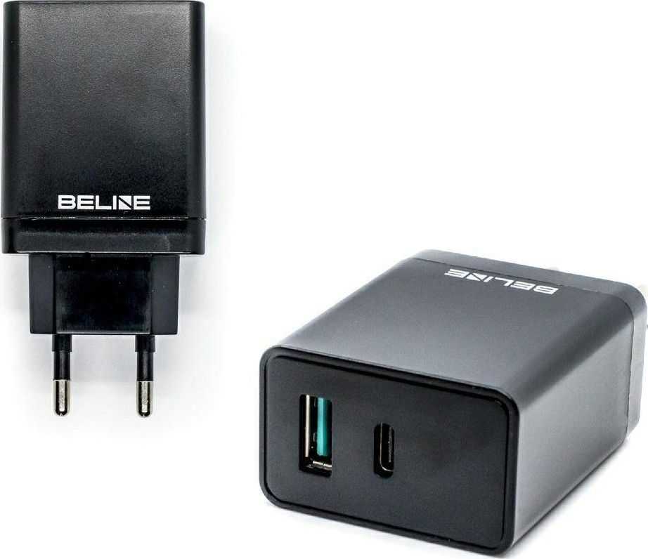 Beline Charge 1xUSB 1xUSB-C 5A 18W Black