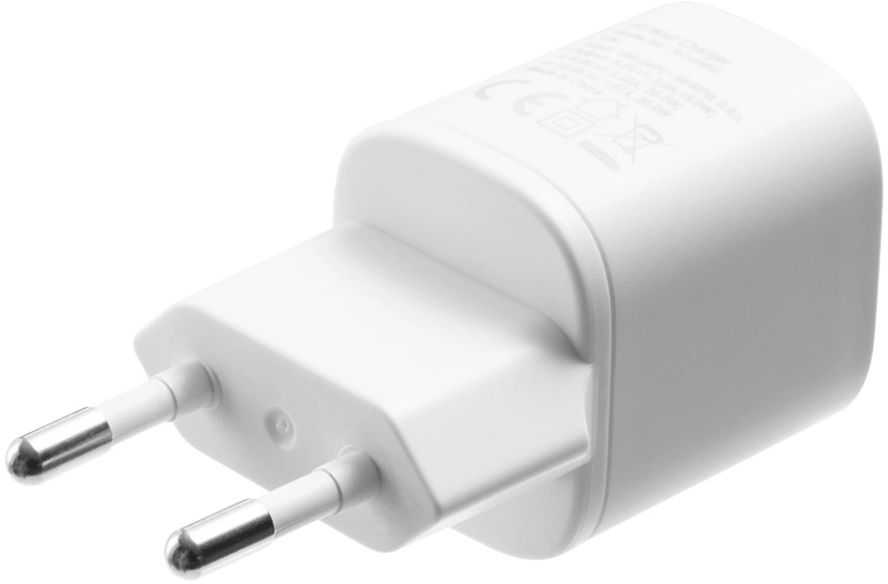 Deltaco 20W USB-C PD Charger, White