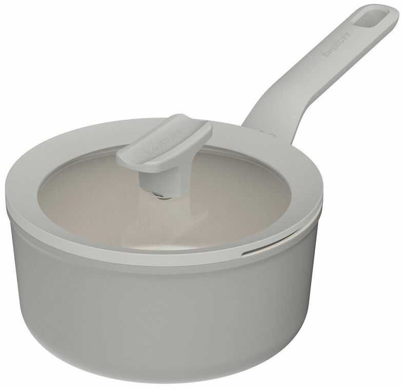 Berghoff Covered Non-Stick Saucepan, Moonmist, 18cm, 2L