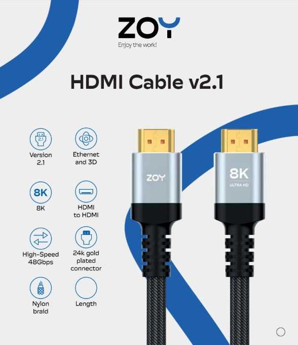 Zoy HDMI to HDMI 3 m Black (ZCH3)