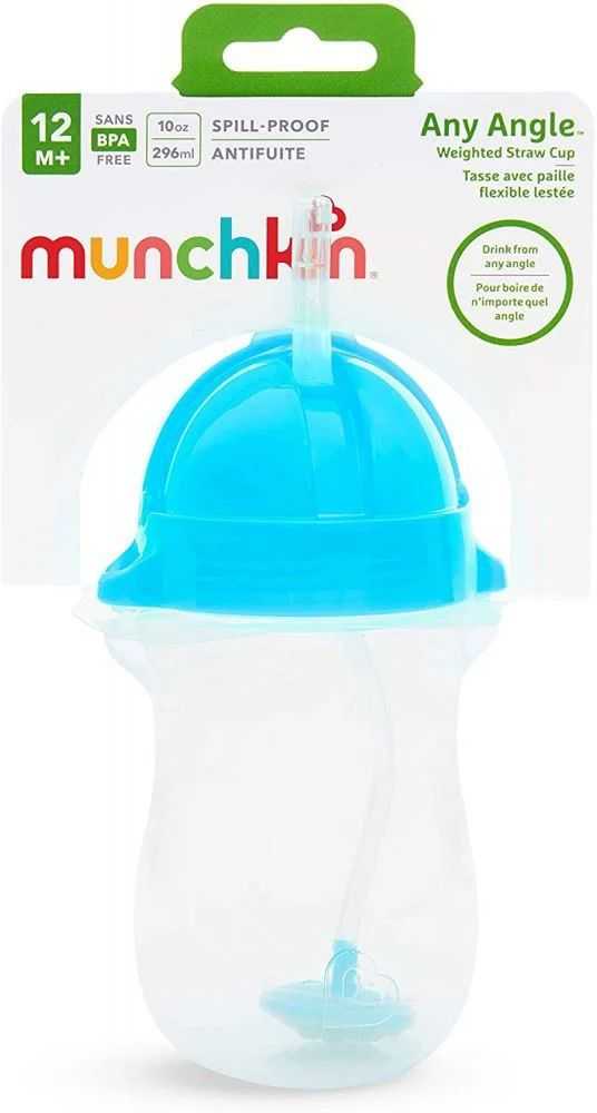 Munchkin Any Angle Straw Cup 296ml 12m+ Blue 01246101
