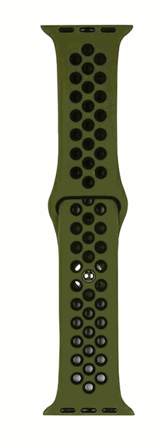 Noname Sport Silicone Apple Watch 42/44/45/49mm Green/Black