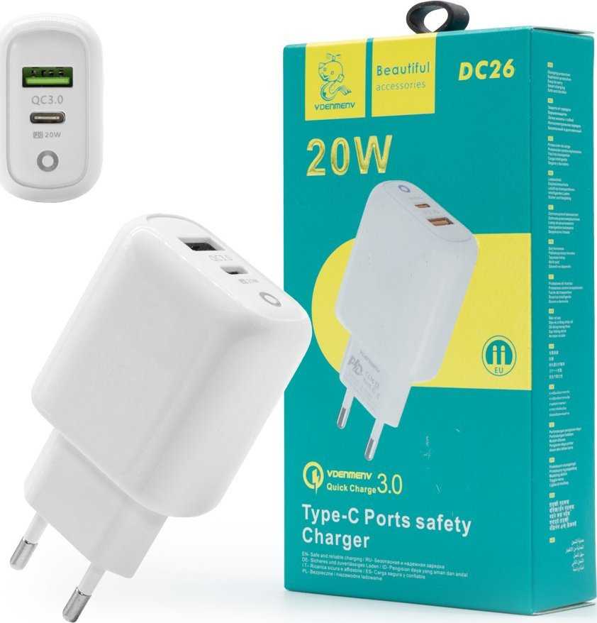 Noname DC26 20W PD QC White