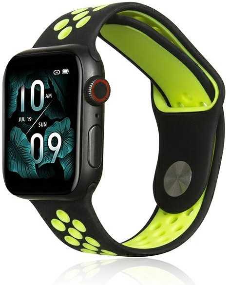 Beline Apple Watch Sport Silicone 38/40/41mm Black-Lime