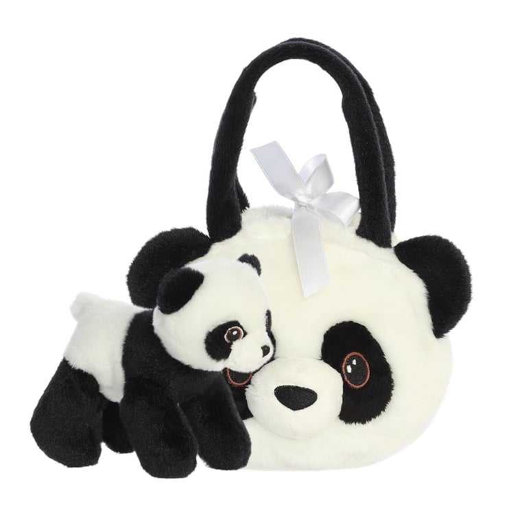 FANCY PALS AURORA Panda plush toy in a bag, 20 cm