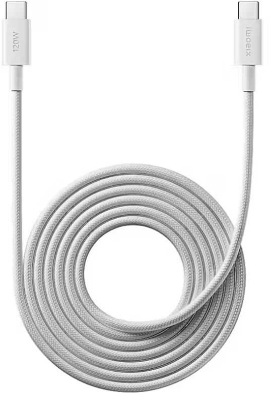 Xiaomi 6A Braided USB-C/USB-C 2m White