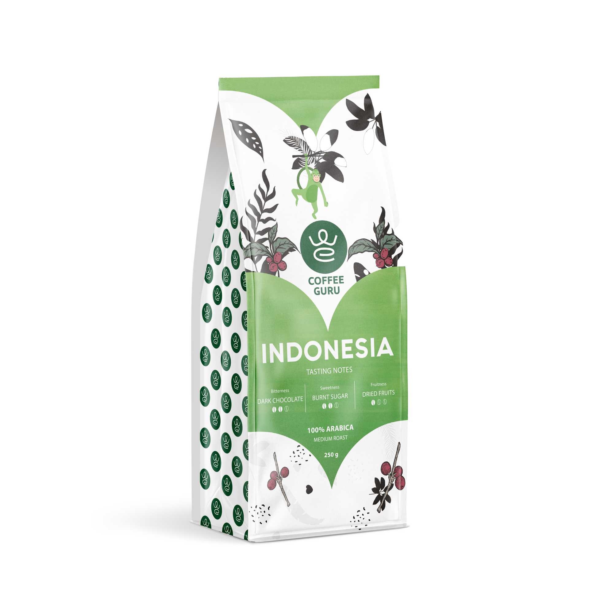 CoffeeGuru Coffee beans, Indonesia, 250 g