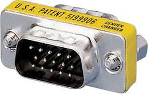Equip Gender Changer HD15-HD15 St/St silver