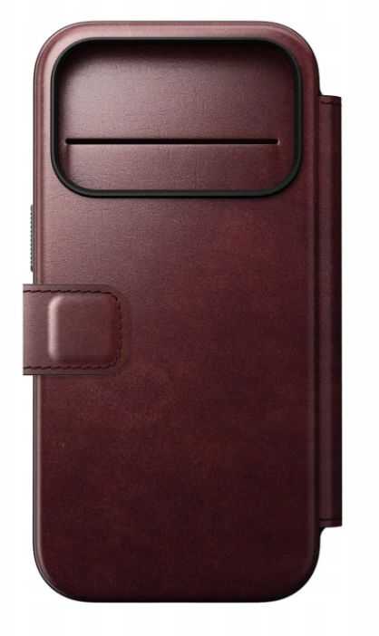 NOMAD Modern Leather Folio iPhone 17 Pro Burgundy Horween
